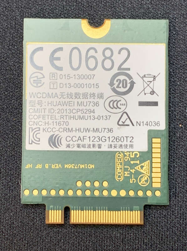 HUAWEI Laptop Network Card MU736 HS3110 HSPA+ WWAN Module 746699-004 822828-001