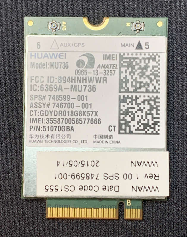 HUAWEI Laptop Network Card MU736 HS3110 HSPA+ WWAN Module 746699-004 822828-001