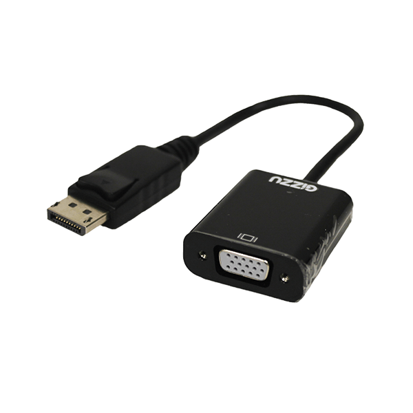 Gizzu DisplayPort to VGA Adapter Black