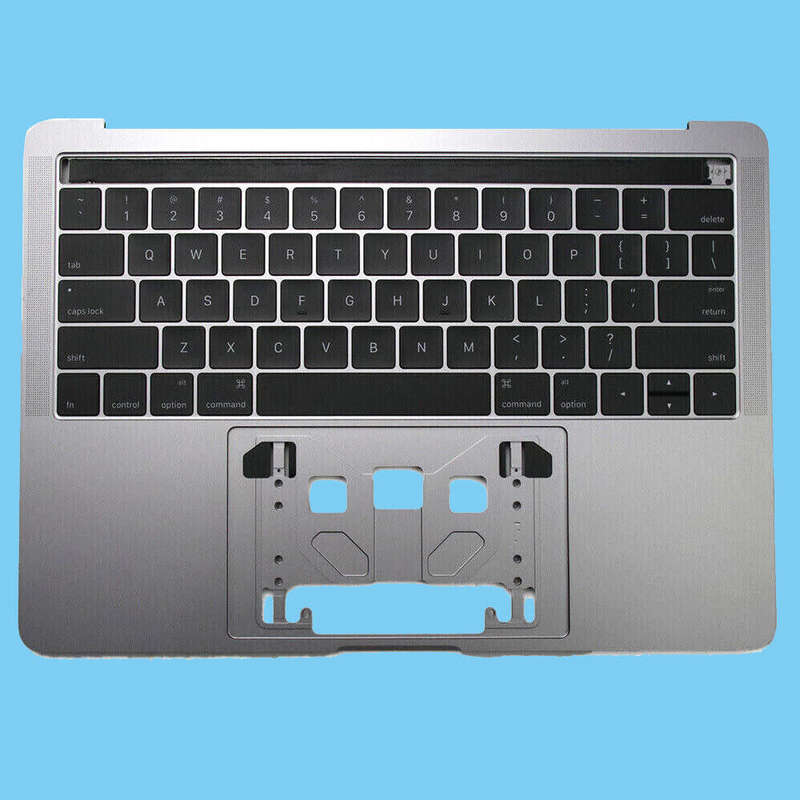 MacBook Pro 13" A1706 Top Case Palmrest Cover with Keyboard (2016-2017) - Grey, Grade B