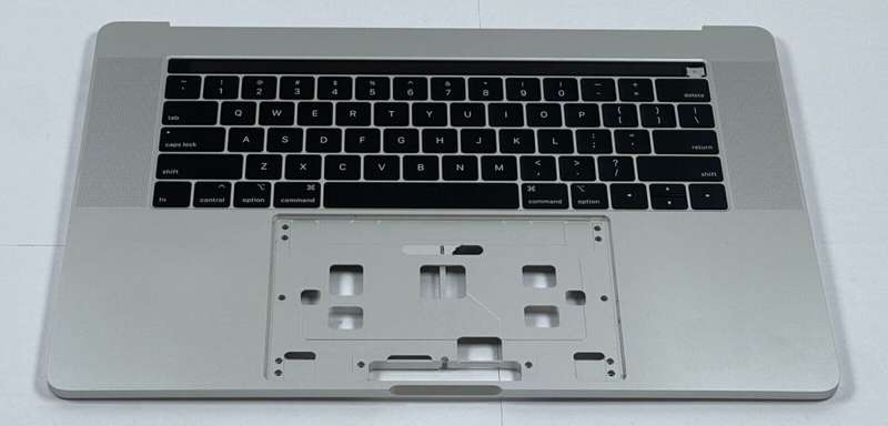 Apple MacBook Pro 15" A1990 (2018/2019) Keyboard Palmrest Top Case - Silver