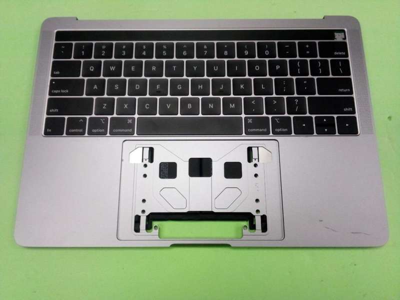 13" MacBook Pro 2019 Space Gray Palmrest Keyboard + Touch Bar (A2159) - Grade B