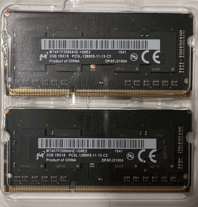 Micron 2GB DDR3 RAM PC3L-12800S SO-DIMM