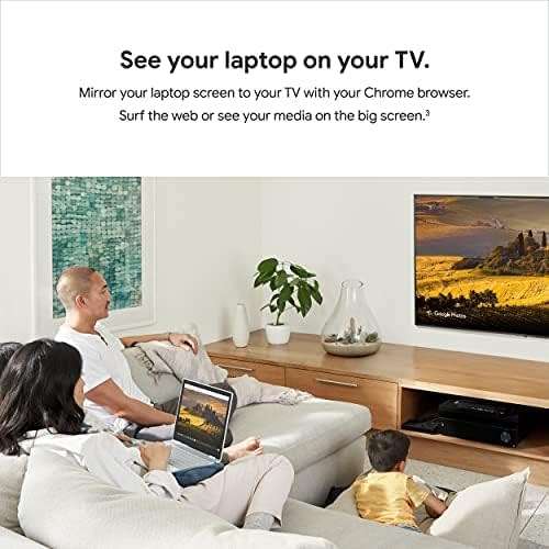 Chromecast - Streaming Device with HDMI Cable - Stream Shows, Music, Photos, and Sports from