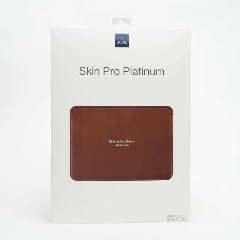 WIWU Skin Pro 12-Inch PU Leather Protection Sleeve for MacBook