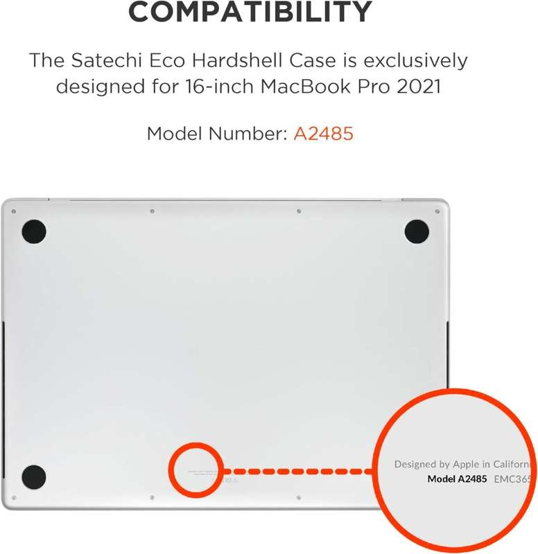 Hardshell Case for MacBook Pro 16-Inch (2021, A2485)