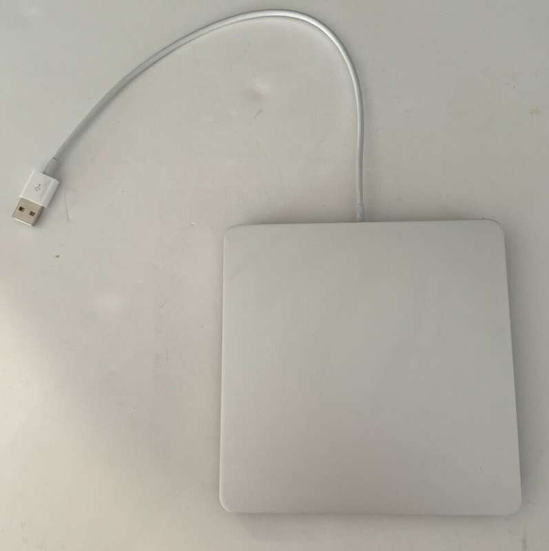 Genuine Apple USB SuperDrive A1379 External CD / DVD Player TESTED Works Silver