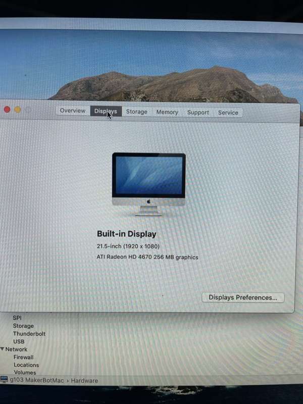 Apple iMac A1311 21.5 inch Desktop - iMac 11,2 Dual Core i3 3.06 GHz 12gb RAM 1TB Storage