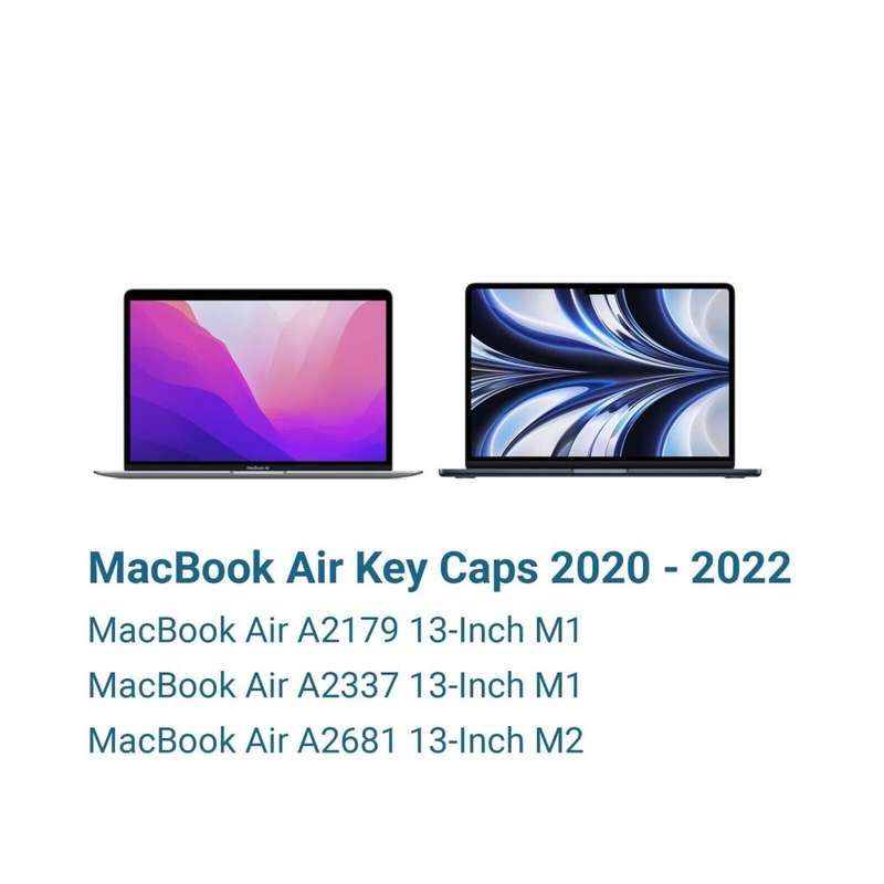 MacBook Air Replacement Key & Clip for M1 M2 A2179 A2337 A2681 2020 2021