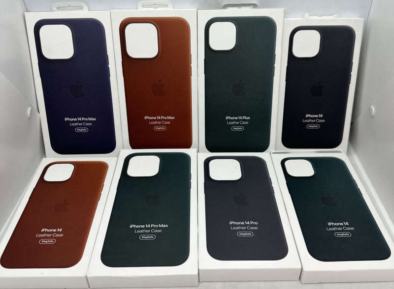 GENUINE APPLE IPHONE 14 / 14 PRO  LEATHER MAGSAFE CASE OFFICIAL