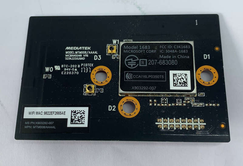 WiFi Card for Microsoft Xbox ONE Slim S