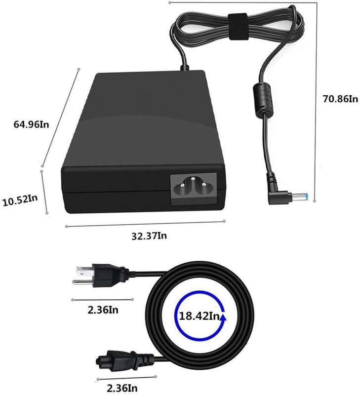150W AC Charger for 150W HP Zbook 15 G3 G4 G5 G6, Pavilion 15 17/ADP-150XB B 19.5V 7.7A Zbook Gaming