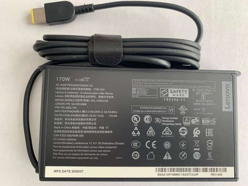 New Genuine Slim Design Lenovo 170W AC Adapter
