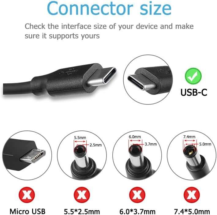 Original and New 90W USB-C Charger for Asus