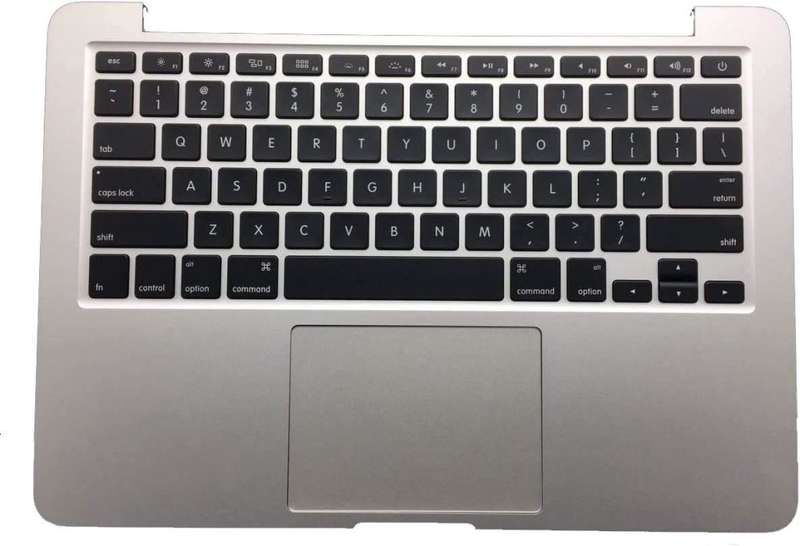 A1502 2015 MacBook Pro Upper Case Palmrest Keyboard Trackpad Assembly (Part 661-02361)  Grade A