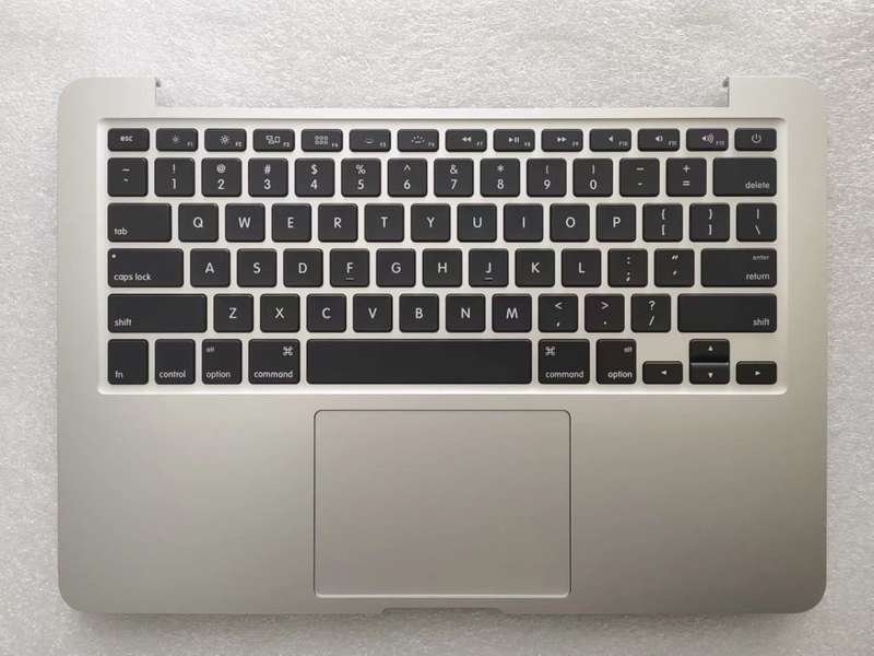 A1502 2015 MacBook Pro Upper Case Palmrest Keyboard Trackpad Assembly (Part 661-02361)  Grade A
