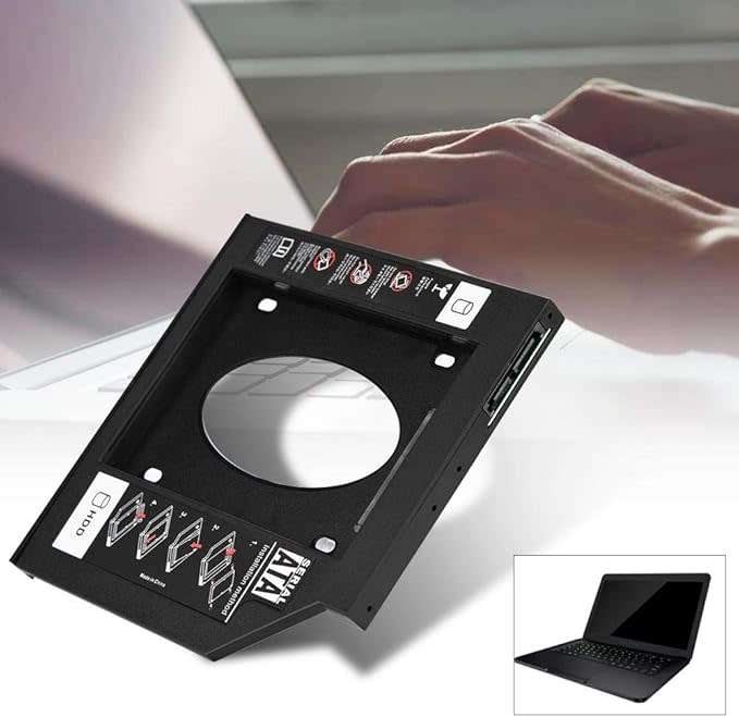 2.5" SATA HDD SSD Hard Drive Caddy Adapter 2nd HDD Enclosure Hard Disk Drive Caddy Case for 9.5mm