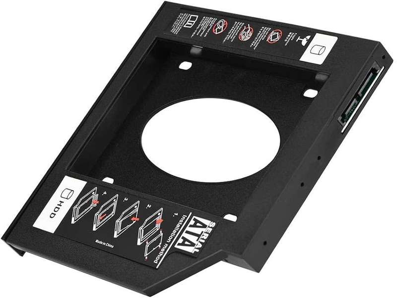 2.5" SATA HDD SSD Hard Drive Caddy Adapter 2nd HDD Enclosure Hard Disk Drive Caddy Case for 9.5mm