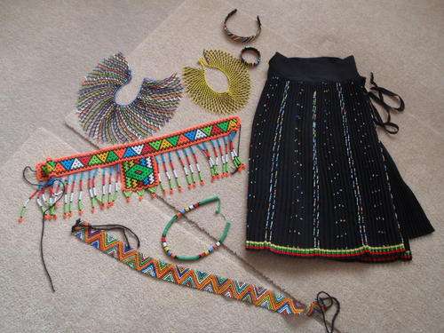 **TRADITIONAL ZULU SKIRT AND BEADWORK**