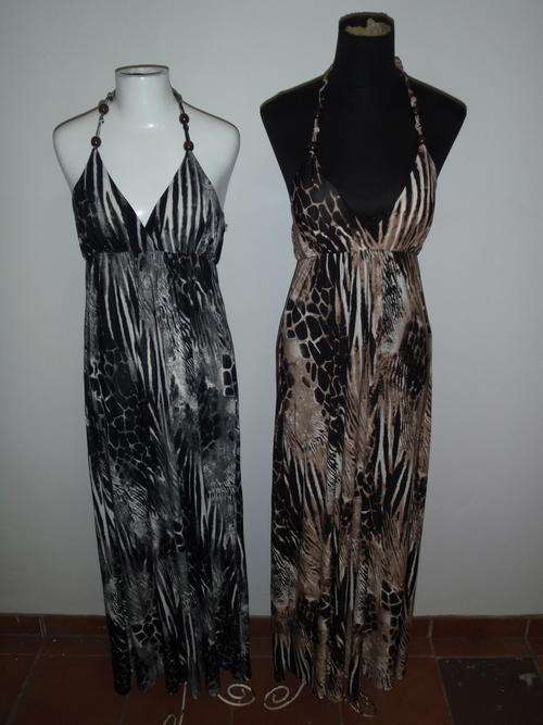 **SEXY MAXI DRESSES WITH HALTERNECK AND PADDED BRA**