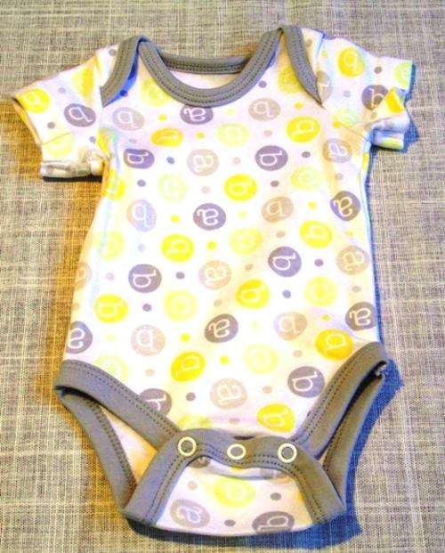 Body vest-ABC yellow (New born)