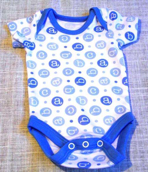 Body vest-ABC Blue  (3-6 months)