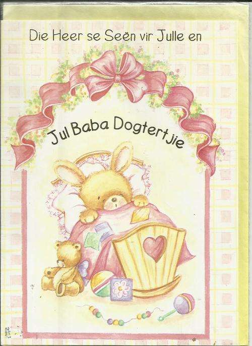 Kaart - Die Heer se Seen vir Julle en Jul Baba Dogtertjie