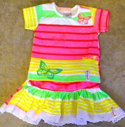 Baby Girl Top and Skirt Suit 0-3 Months