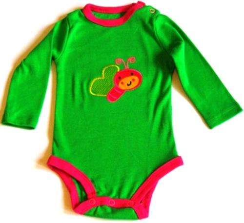 Carter's Blue Fly Long Sleeve Bodysuit 0-3 months