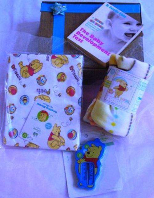 Bedding Winnie the Pooh- Polar Fleece Blanket - Receiving Blanket- Therometer -+ FREE Gift- Bedding