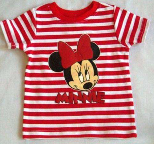 Baby  Girls T Shirt - Minnie Mouse T-shirt  - 6-12mths -Baby T -Shirts -Disney Clothes