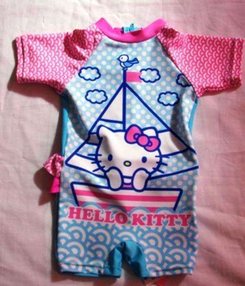 Baby Costume-Rashguard UPF 40+-Hello Kitty-  12 - 18 mths-baby Swimming clothing