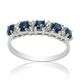 beautiful sapphire and diamond ring set in white gold