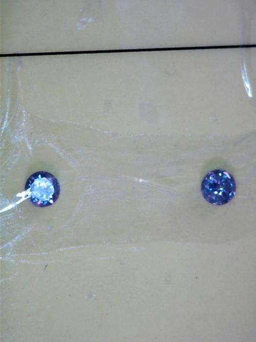 2 IDENTICAL 3MM NATURAL BLUE DIAMONDS