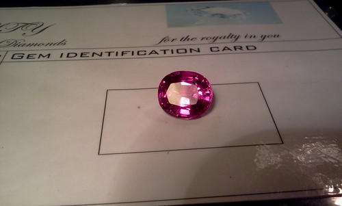 13.55 carat natural super rare pink sapphire blue fire stuning piece