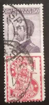 Italy Kingdom - 1924-25 - Singer Advertisement - 50c Violet - Used