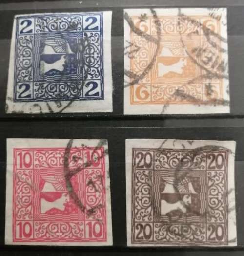 Austria Mercurius Newspaper Stamps - 1908-1910