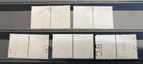 Hong Kong 1938 - King George VI Pairs x 5