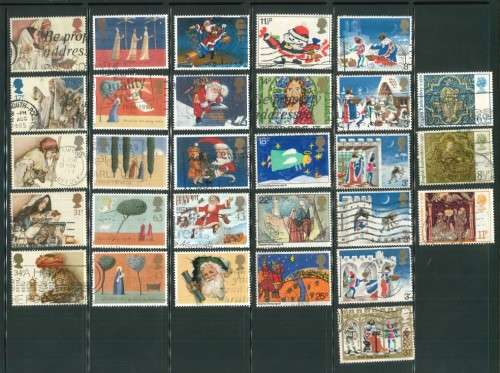Great Britain - 12 Different Christmas Sets - Used