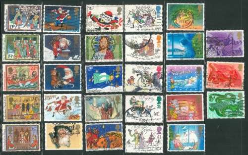 Great Britain - 12 Different Christmas Sets - Used