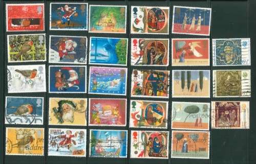 Great Britain - 10 Different Christmas Sets - Used