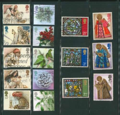Great Britain - 10 Different Christmas Sets - Used