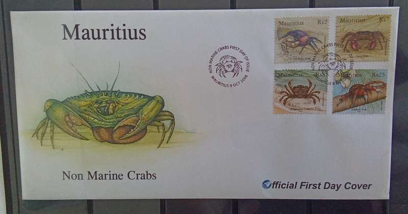 Mauritius FDC - Crustaceans 2006