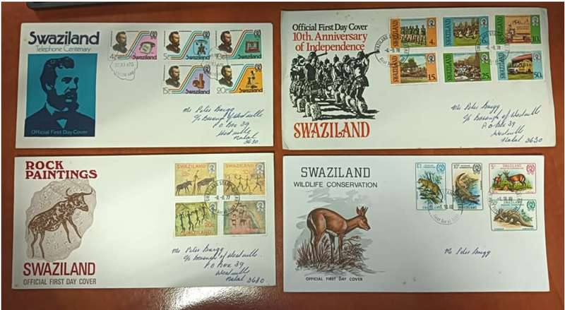 Swaziland 4 FDC's