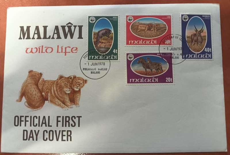 Malawi FDC - Wild Life 1978