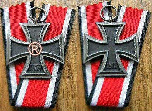 WW 2 - Nazi Germany - GERMAN IRON CROSS 1939 + ribbon - Copy