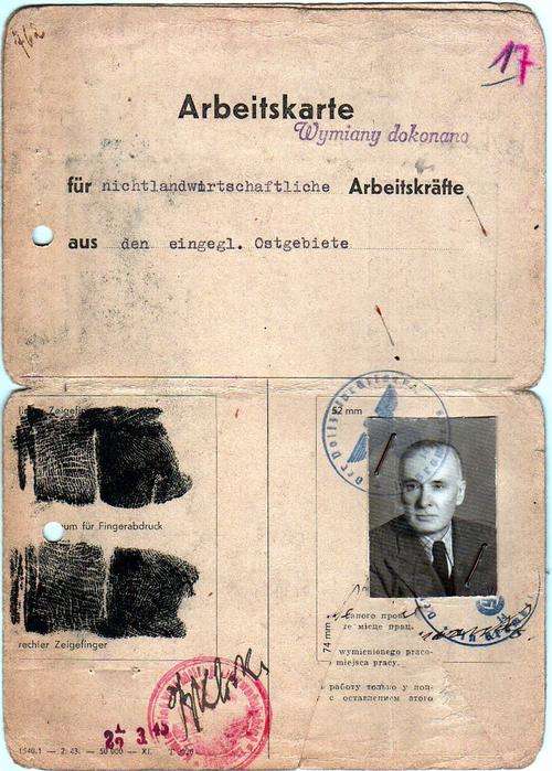 ARBEITSKARTE - WW 2 Original work book
