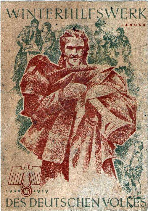 Nazi Germany - WHW  Propaganda Winterhilfswerk "Winter Relief" Januar1939
