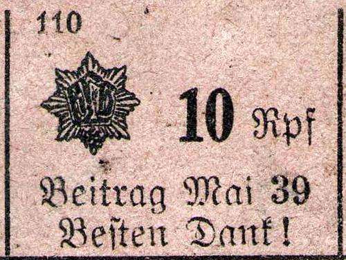 Nazi Germany - set of 6 stamp Reichsluftschutzbund
