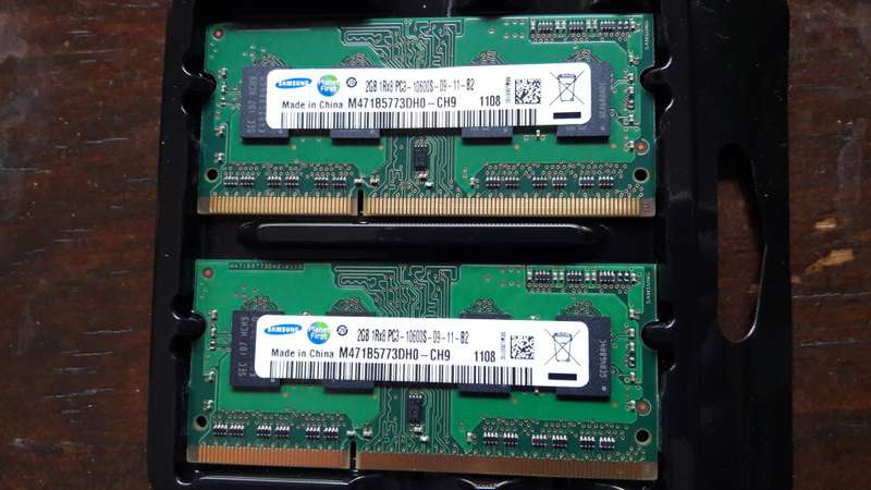 Samsung 4GB (2x2GB) DDR3 Laptop RAM